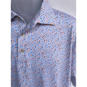 Peter Millar Summer Comfort Cocktail Polo XL Lightweight Breathable